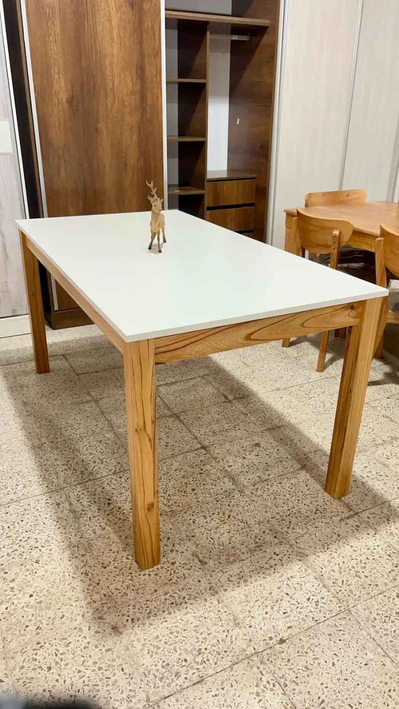 Mesa paraíso 160x90 tapa blanca